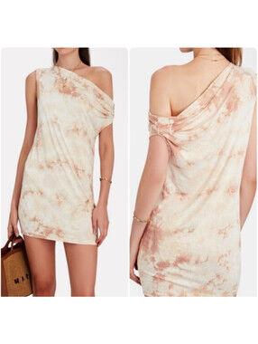 Enza Costa Draped Off Shoulder Dress, NWOT, Size S, Item #2651